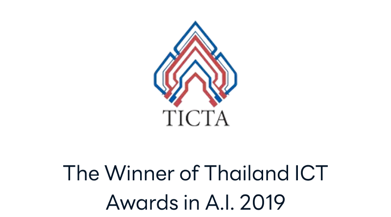 The Winner of Thailand ICT Awards in A.I. 2019